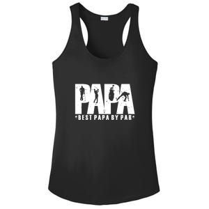 Father's Day Golf Papa Dad Father Golfers Gift For Dad Ladies PosiCharge Competitor Racerback Tank