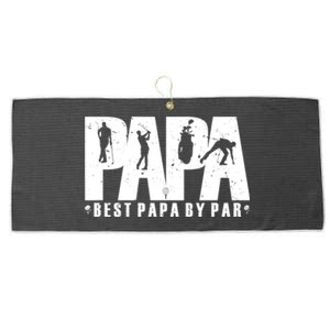 Father's Day Golf Papa Dad Father Golfers Gift For Dad Large Microfiber Waffle Golf Towel