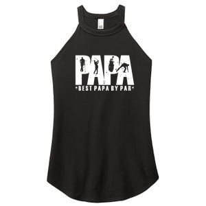 Father's Day Golf Papa Dad Father Golfers Gift For Dad Women's Perfect Tri Rocker Tank