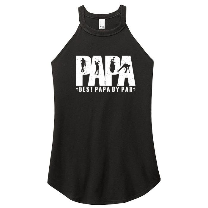 Father's Day Golf Papa Dad Father Golfers Gift For Dad Women's Perfect Tri Rocker Tank