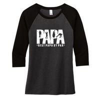 Father's Day Golf Papa Dad Father Golfers Gift For Dad Women's Tri-Blend 3/4-Sleeve Raglan Shirt