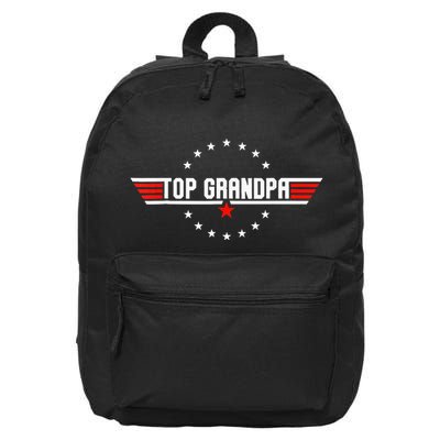 Fathers Day Gift Grandpa Gift From Son Daughter Grandkids 16 in Basic Backpack