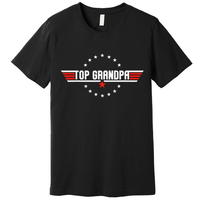 Fathers Day Gift Grandpa Gift From Grandkids Son Premium T-Shirt