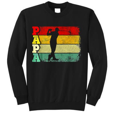 Father's Day Golf Papa Retro Vintage Golf Dad Father Gift For Dad Sweatshirt