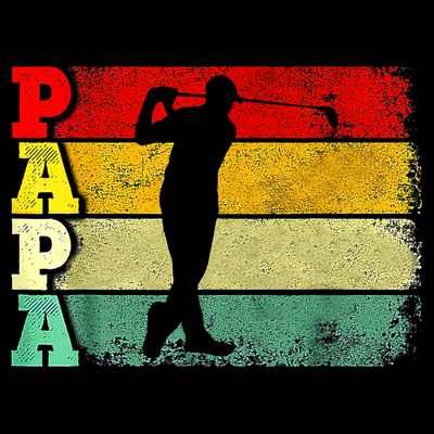 Father's Day Golf Papa Retro Vintage Golf Dad Father Gift For Dad T-Shirt