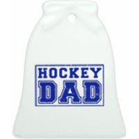 Father's Day Gift Funny Hockey Dad Ceramic Bell Ornament