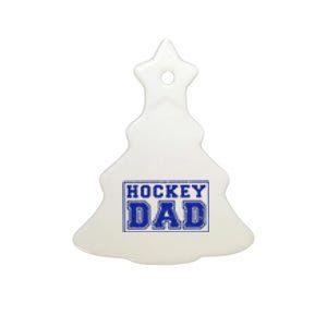 Father's Day Gift Funny Hockey Dad Ceramic Tree Ornament