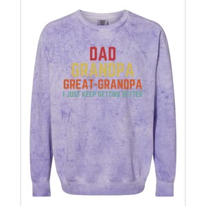 Fathers Day Gift from GrandKid Dad Grandpa Great Grandpa Colorblast Crewneck Sweatshirt