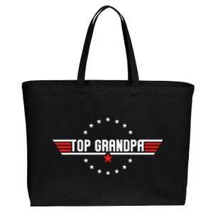 Fathers Day Gift Grandpa Gift From Grand Son Daughter Cotton Canvas Jumbo Tote