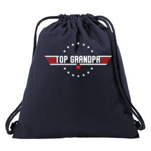 Fathers Day Gift Grandpa Gift From Grand Son Daughter Drawstring Bag