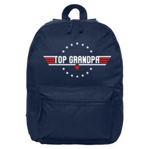 Fathers Day Gift Grandpa Gift From Grand Son Daughter 16 in Basic Backpack