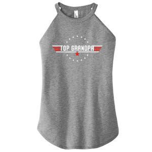 Fathers Day Gift Grandpa Gift From Grand Son Daughter Women's Perfect Tri Rocker Tank