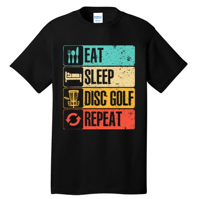 Funny Disc Golf Art For  Golf Player Disc Golfers Tall T-Shirt