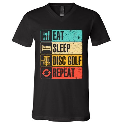 Funny Disc Golf Art For  Golf Player Disc Golfers V-Neck T-Shirt