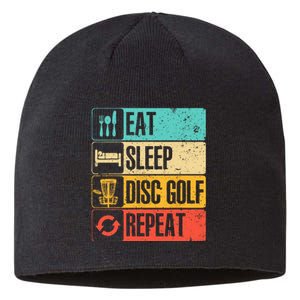 Funny Disc Golf Art For  Golf Player Disc Golfers Sustainable Beanie