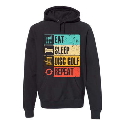 Funny Disc Golf Art For  Golf Player Disc Golfers Premium Hoodie