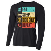 Funny Disc Golf Art For  Golf Player Disc Golfers Cooling Performance Long Sleeve Crew