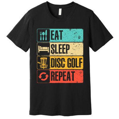 Funny Disc Golf Art For  Golf Player Disc Golfers Premium T-Shirt