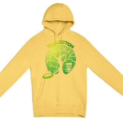 Funny Disc Golf Graphic Tree Gift Premium Pullover Hoodie