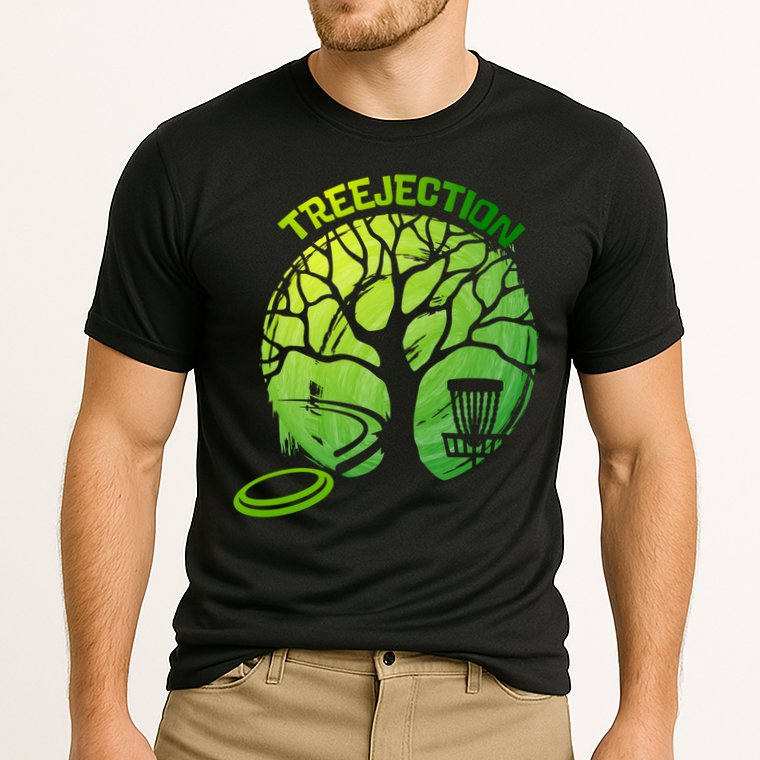 Funny Disc Golf Graphic Tree Gift Cooling Performance Crew T-Shirt