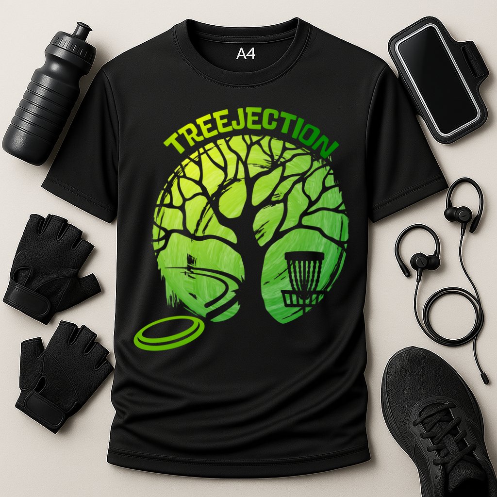Funny Disc Golf Graphic Tree Gift Cooling Performance Crew T-Shirt