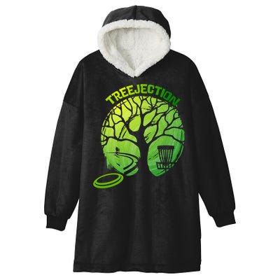Funny Disc Golf Graphic Tree Gift Hooded Wearable Blanket