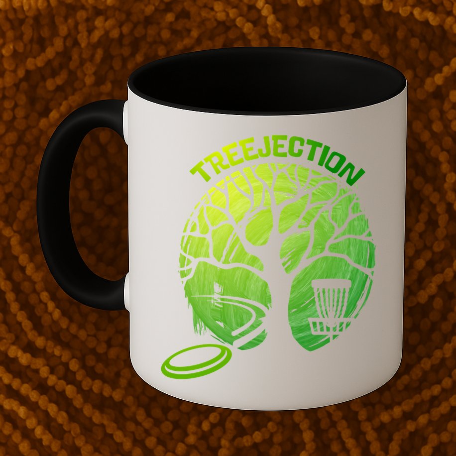 Funny Disc Golf Graphic Tree Gift Mug