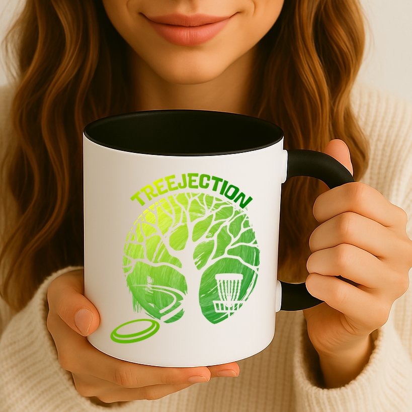 Funny Disc Golf Graphic Tree Gift Mug
