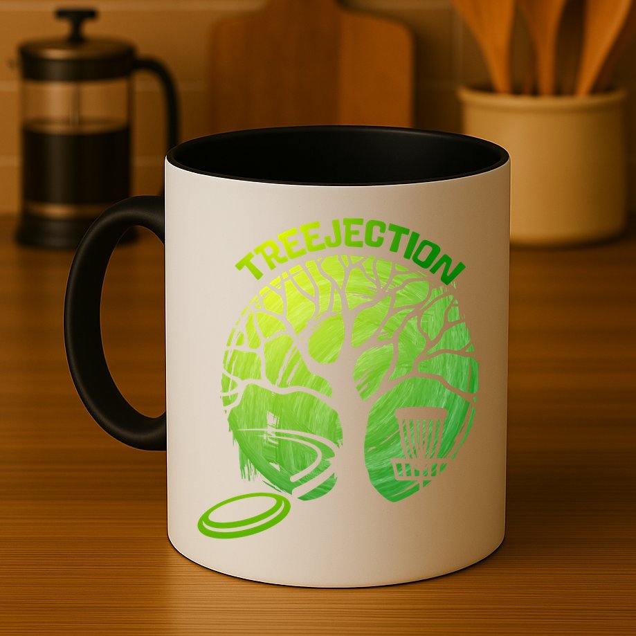Funny Disc Golf Graphic Tree Gift Mug