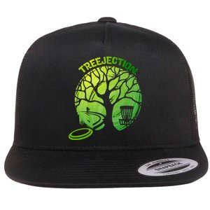 Funny Disc Golf Graphic Tree Gift Flat Bill Trucker Hat