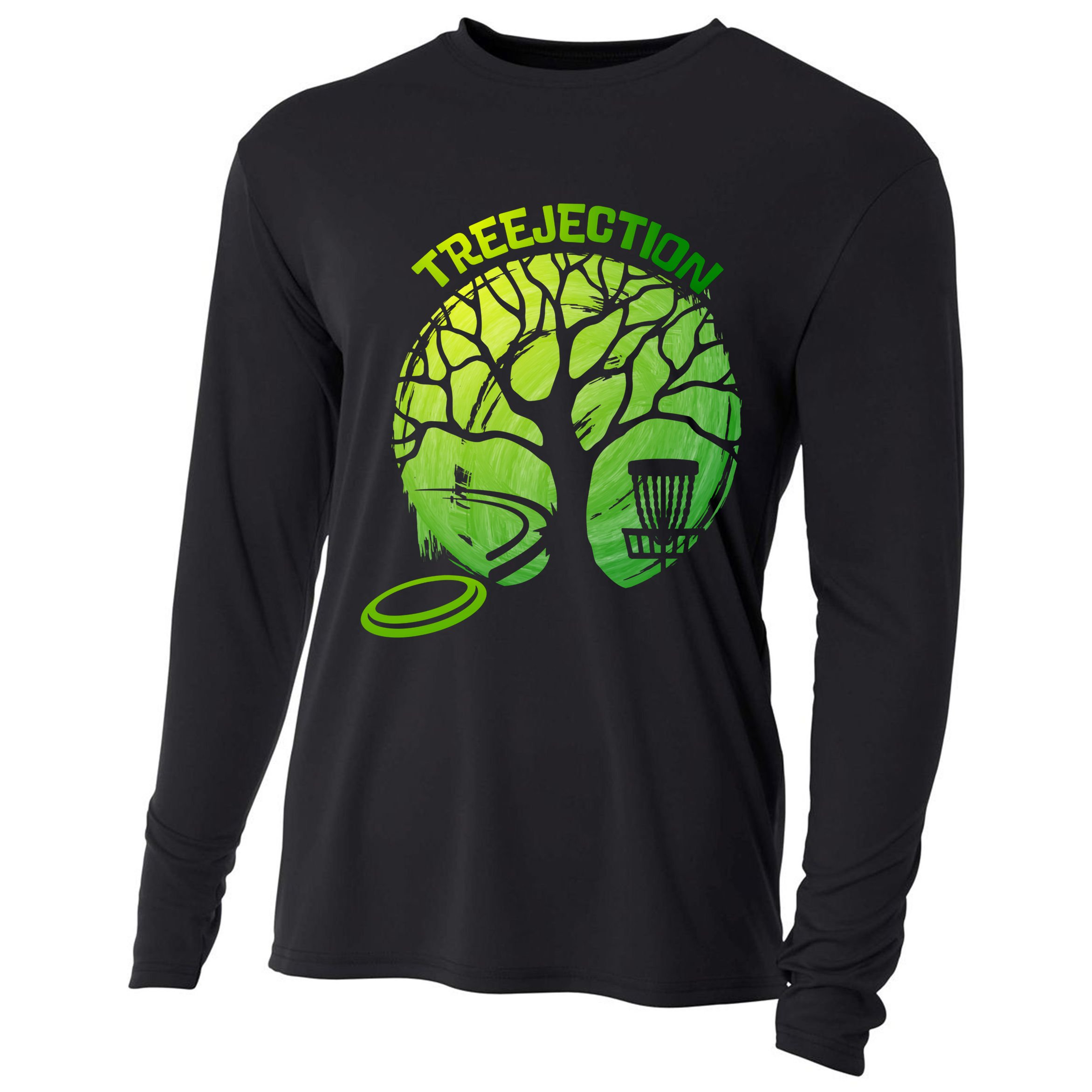Funny Disc Golf Graphic Tree Gift Cooling Performance Long Sleeve Crew