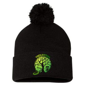 Funny Disc Golf Graphic Tree Gift Pom Pom 12in Knit Beanie