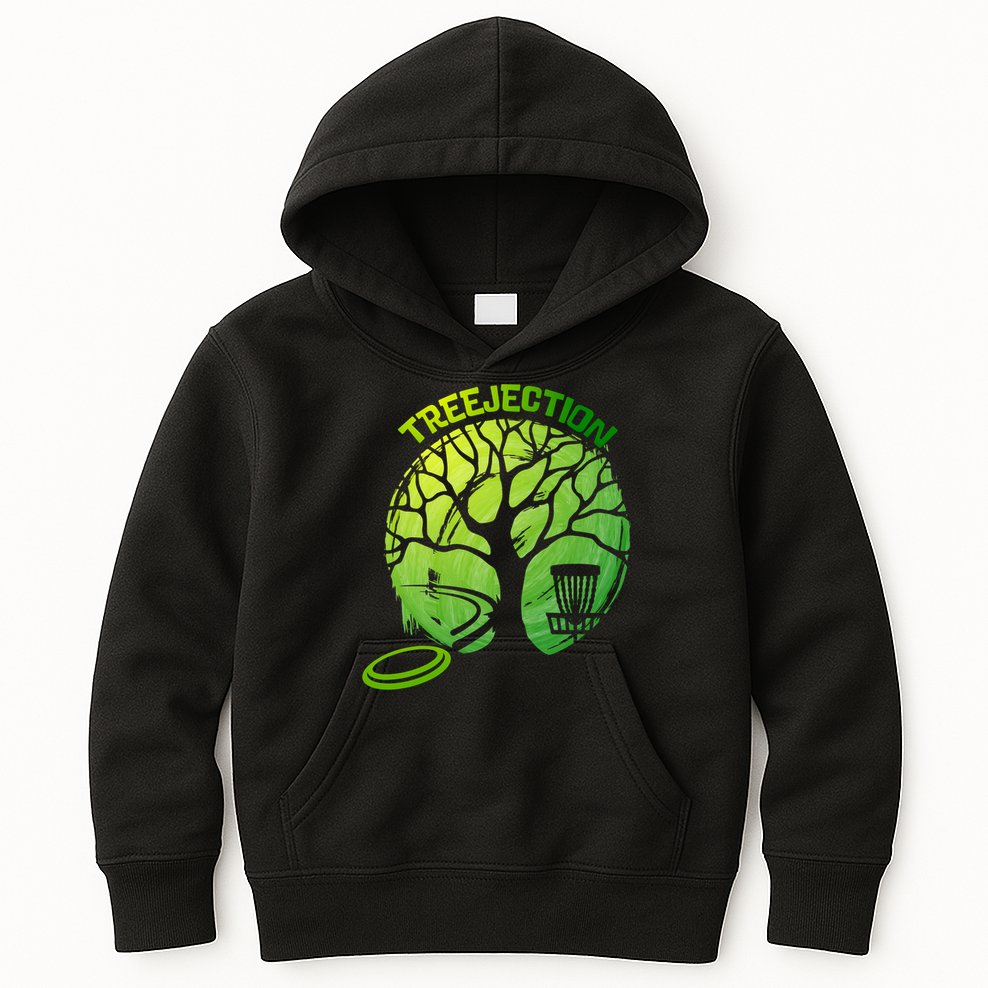 Funny Disc Golf Graphic Tree Gift Kids Hoodie