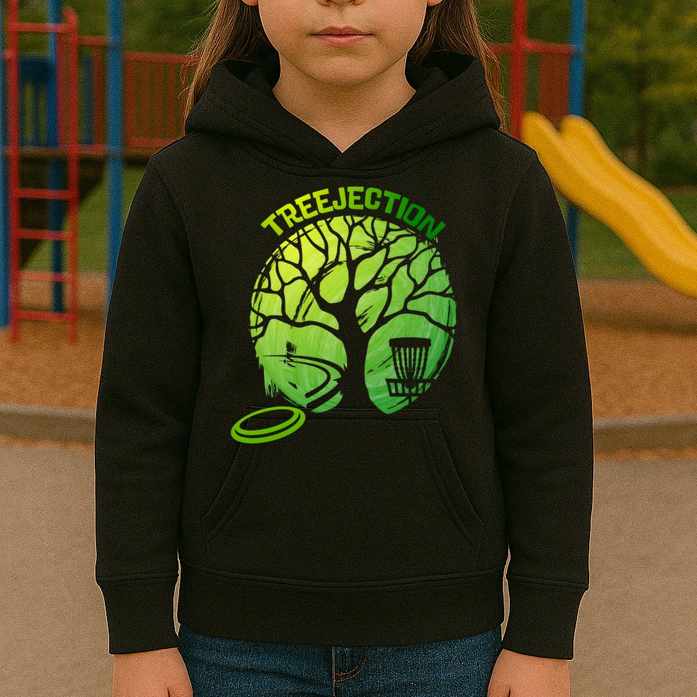Funny Disc Golf Graphic Tree Gift Kids Hoodie