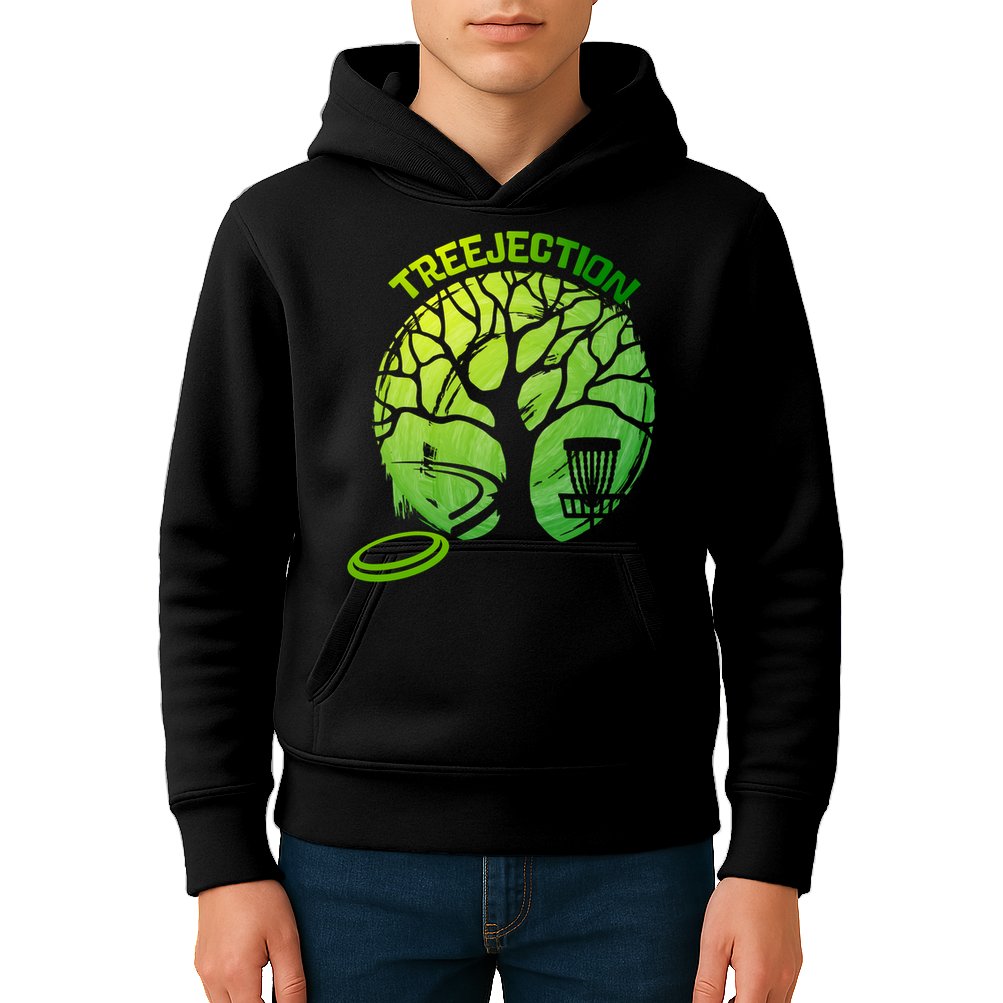Funny Disc Golf Graphic Tree Gift Kids Hoodie