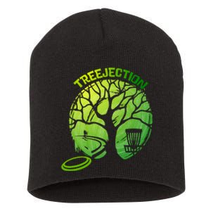 Funny Disc Golf Graphic Tree Gift Short Acrylic Beanie