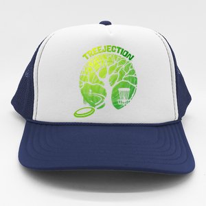 Funny Disc Golf Graphic Tree Gift Trucker Hat