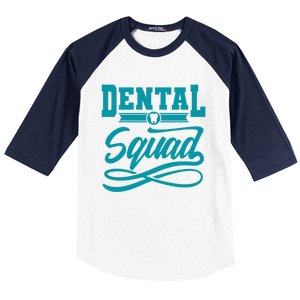 Funny Dentist Gift Tooth For Dental Assistant Dental Squad Gift Baseball Sleeve Shirt