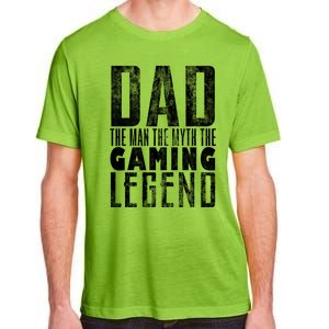 Fathers Day Gaming Legend For Dad Who Games Video Gamer Dad Meaningful Gift Adult ChromaSoft Performance T-Shirt