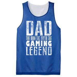 Fathers Day Gaming Legend For Dad Who Games Video Gamer Dad Meaningful Gift Mesh Reversible Basketball Jersey Tank