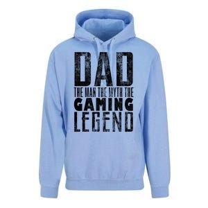 Fathers Day Gaming Legend For Dad Who Games Video Gamer Dad Meaningful Gift Unisex Surf Hoodie