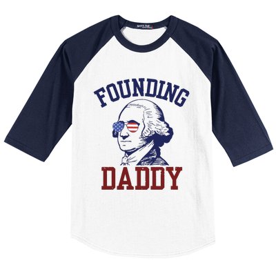 Founding Daddy George Washington Baseball Sleeve Shirt