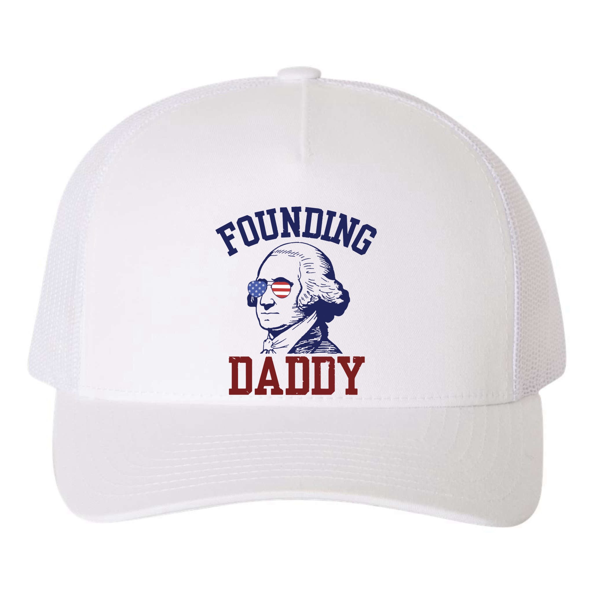 Founding Daddy George Washington Yupoong Adult 5-Panel Trucker Hat