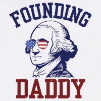 Founding Daddy George Washington Button
