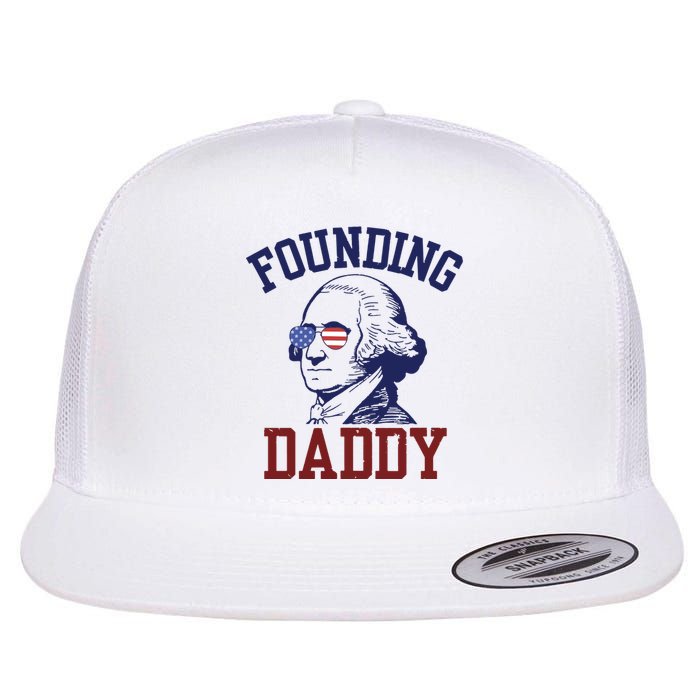 Founding Daddy George Washington Flat Bill Trucker Hat