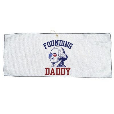Founding Daddy George Washington Large Microfiber Waffle Golf Towel