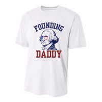 Founding Daddy George Washington Youth Performance Sprint T-Shirt