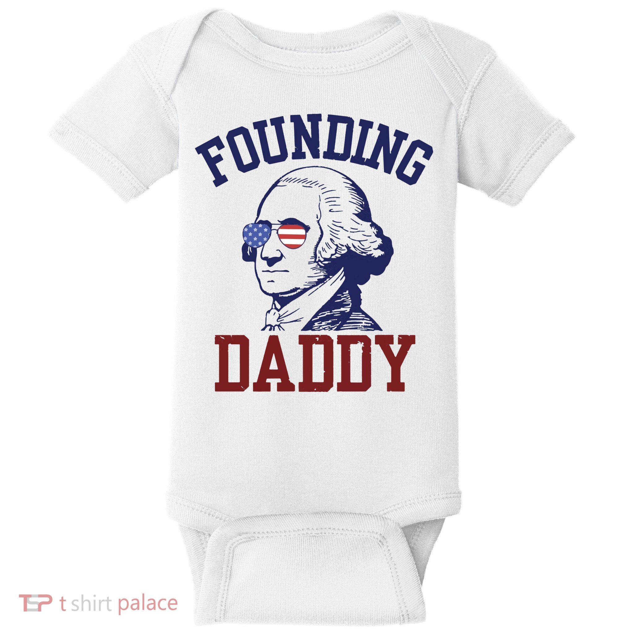 Founding Daddy George Washington Baby Bodysuit