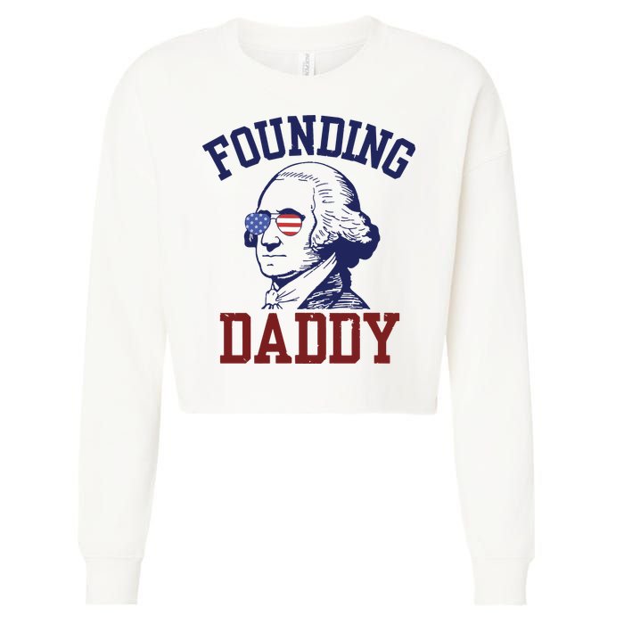 Founding Daddy George Washington Cropped Pullover Crew