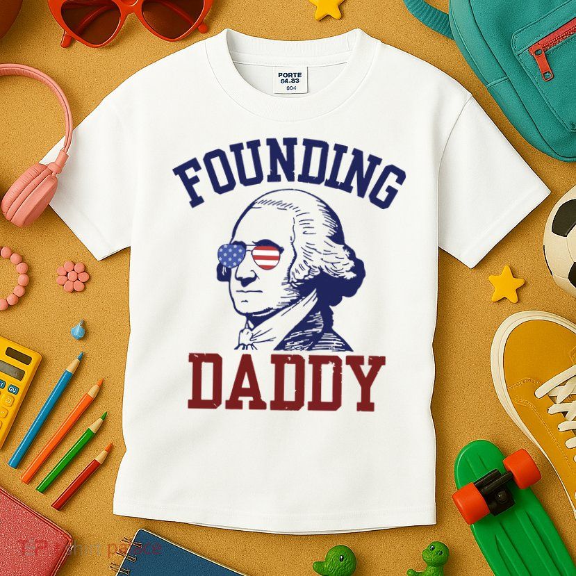 Founding Daddy George Washington Kids T-Shirt